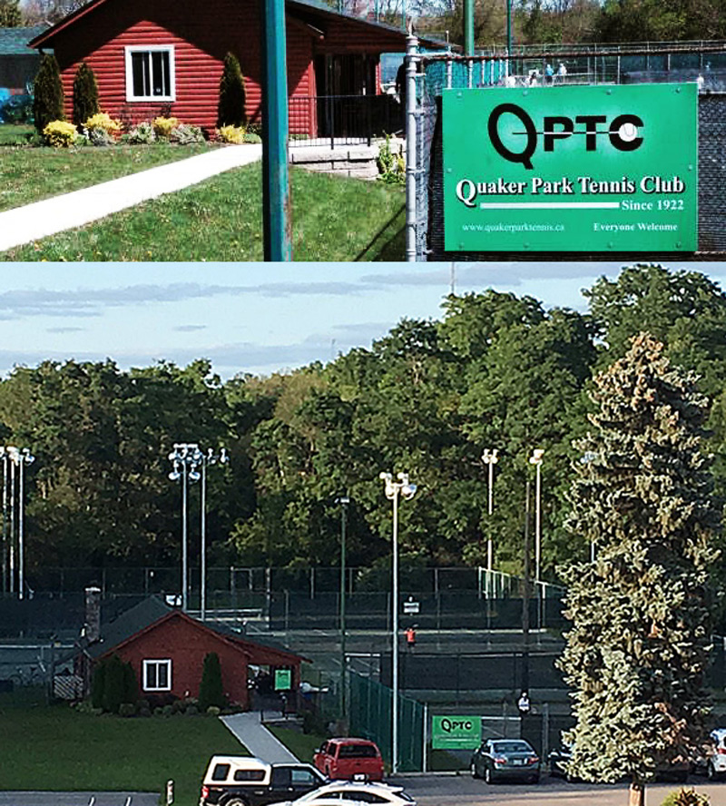 Quaker Park Tennis Club as it is in 2021.